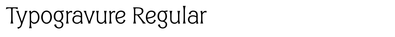 Typogravure Regular image